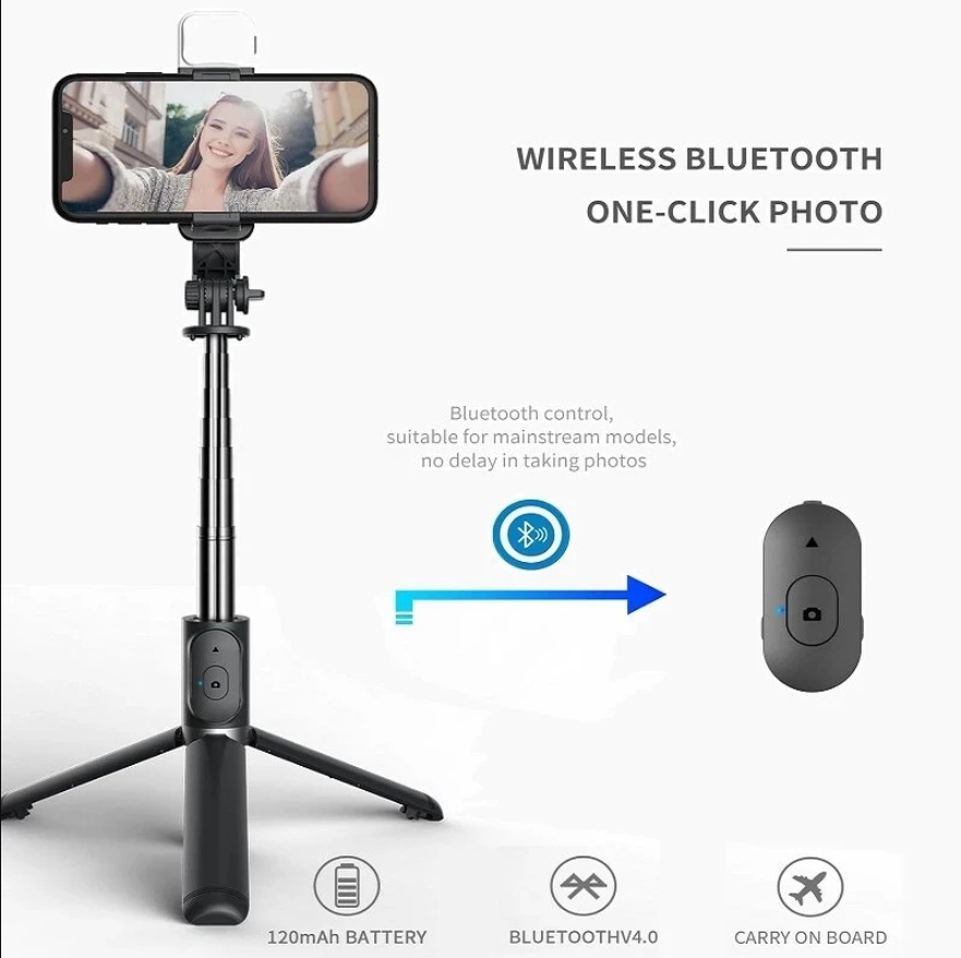 Photography Basics - Tongsis Tripod Ponsel dengan Remote Bluetooth