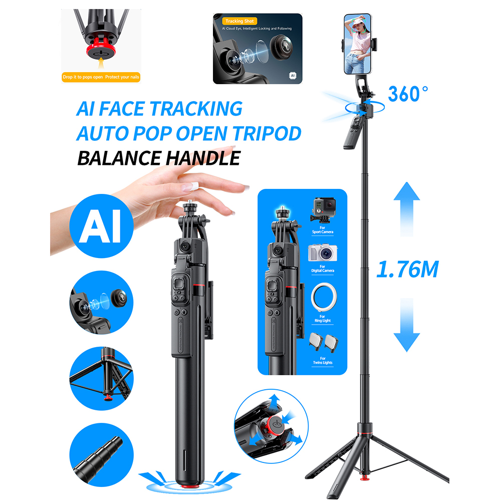 Tongkat Selfie Lompat Tripod G - Photography Basics ulasan dan harga