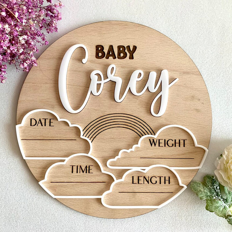 Tanda pengumuman nama bayi kus - Photography Prompt ulasan dan harga