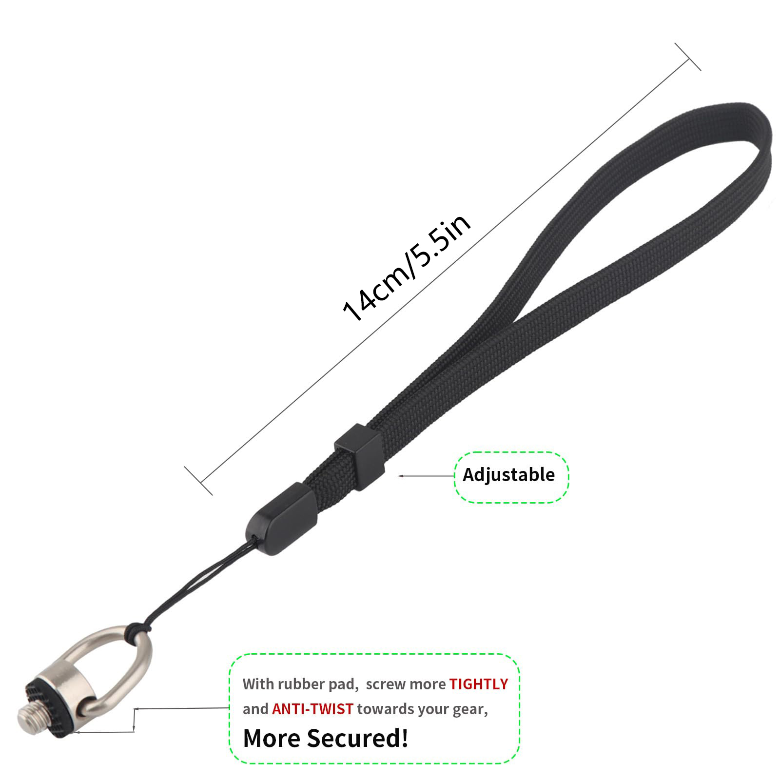 1/2 Buah Tali Pergelangan Tang - Camera Wrist Strap ulasan dan harga