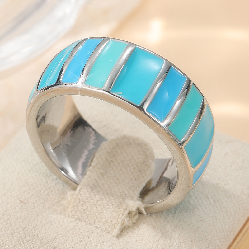 Cincin Biru Lukisan Buatan Tan - Photography Geometry ulasan dan harga