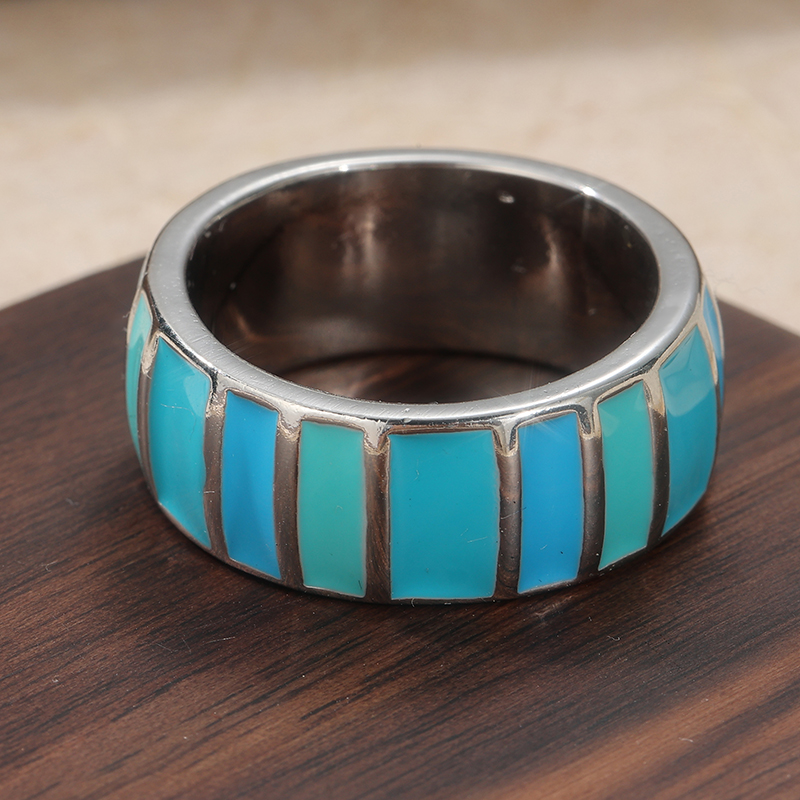 Cincin Biru Lukisan Buatan Tan - Photography Geometry ulasan dan harga