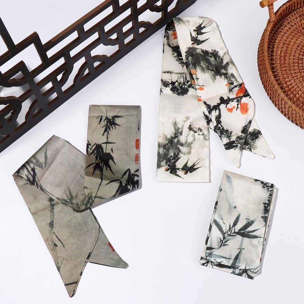 Syal Sutra Lukisan Tinta Panja - Photography Geometry ulasan dan harga