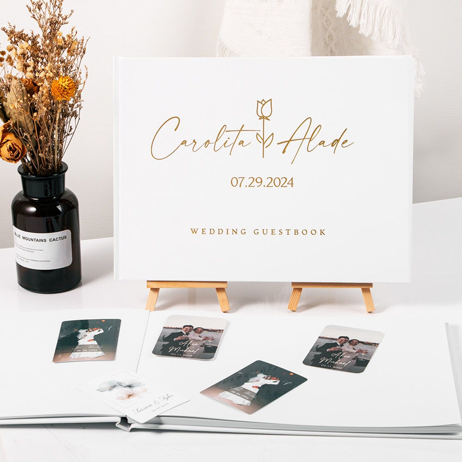 Buku tamu pernikahan kustom bu - Photography Book ulasan dan harga